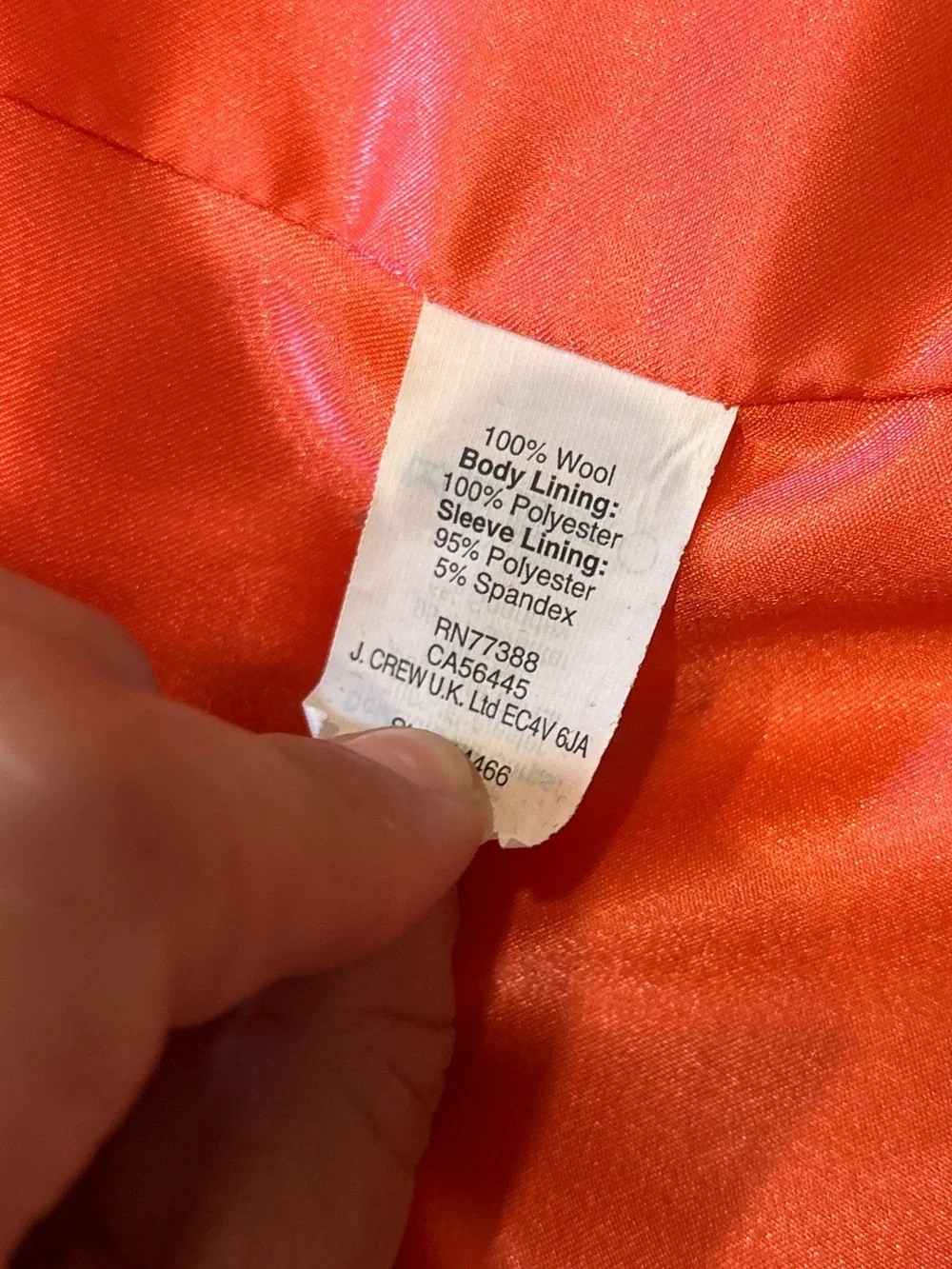 J. Crew crew orange